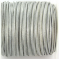 Leer rond 1.5 mm zilver 